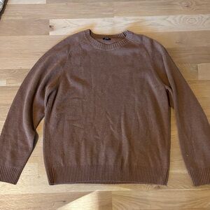Uniqlo Men's Tan Crewneck Sweater